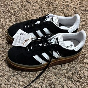 Adidas Gazelle Black White Sneakers